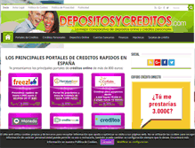 Tablet Screenshot of depositosycreditos.com